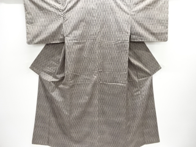 JAPANESE KIMONO / TSUMUGI KIMONO / ABSTRACT PATTERN WOVEN